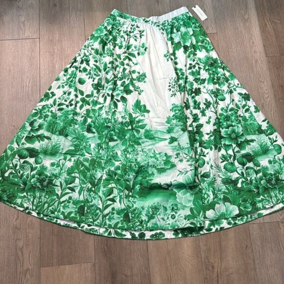 NWT! Anthropologie Maeve Jacie Poplin Printed Maxi Skirt - PETITE SIZES ONLY - Picture 4 of 8